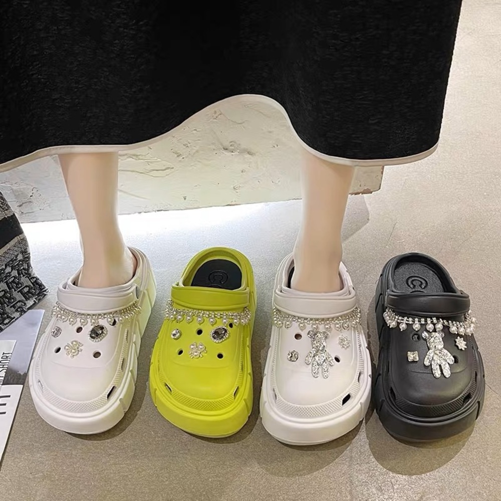 Black Platform Clogs - image 4